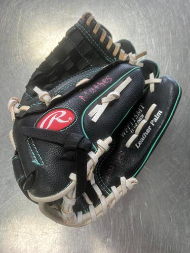Used Rawlings FASTPITCH RH Throw Fastpitch Gloves Black 11 1/2" 11497-S000150951