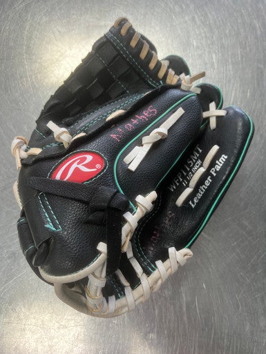 Used Rawlings FASTPITCH RH Throw Fastpitch Gloves Black 11 1/2" 11497-S000150951