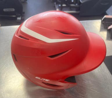Used Easton HELMET Batting Helmet No Mask Red One Size 11497-S000150933
