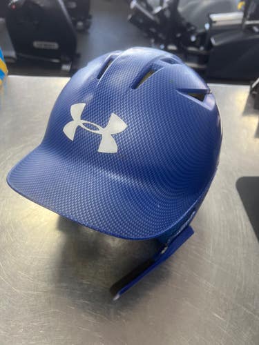 Used Under Armour HELMET Batting Helmet w/Mask Royal Blue One Size 11497-S000150932
