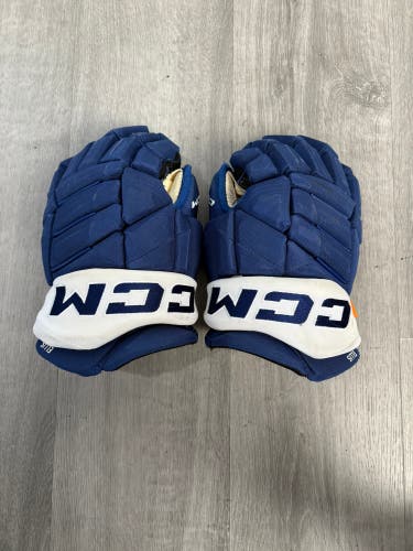 Toronto Maple Leafs Game Worn CCM HGJS Gloves 13" Pro Stock (Used)