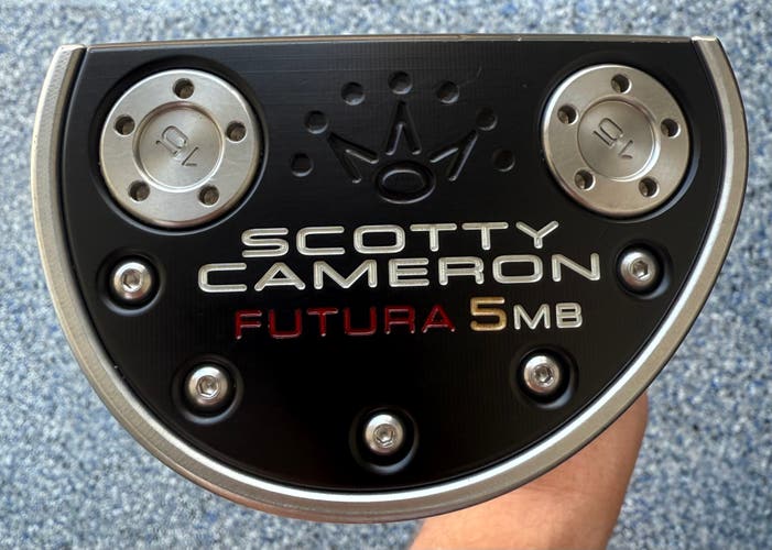 Silver Unisex Scotty Cameron Mallet Futura 5MB Right Handed Putter Uniflex (Used)
