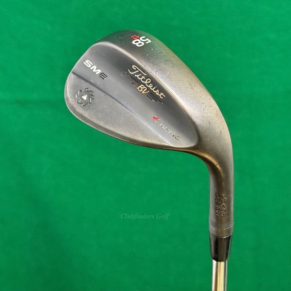Titleist Vokey SM6 Black Raw 58-12 58 Lob Wedge Vokey Design Steel Wedge Flex