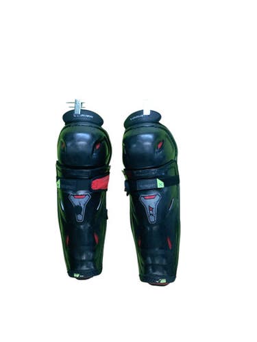 Used Bauer VAPOR X3 Intermediate Shin Guards Black 14" 11686-S000044886