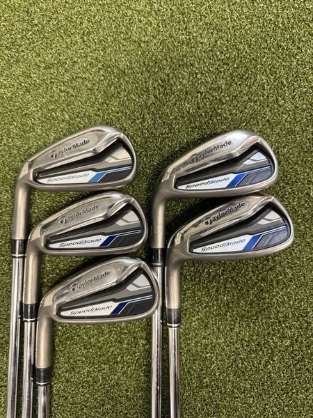 TaylorMade LH Iron Speed Blade 5-9 NICE Golf Pride CP2 Pro Jumbo Grips Uniflex