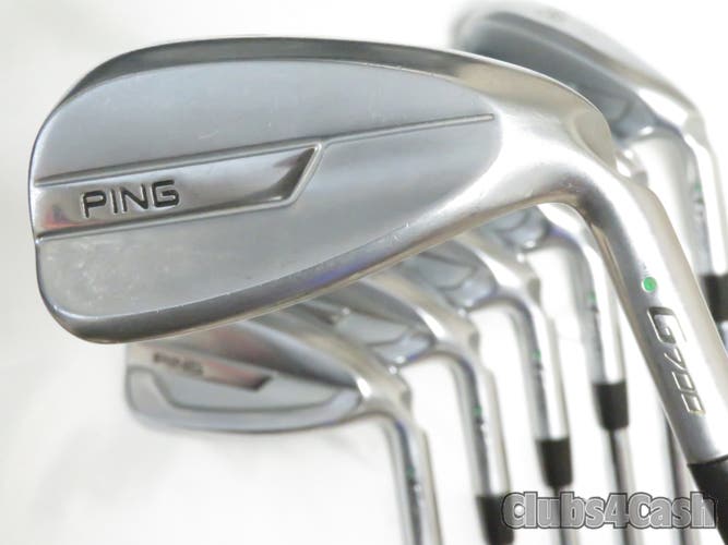PING G700 Irons Green Dot Dynamic Gold 120 S300 Stiff Flex 4-P +1" TALL