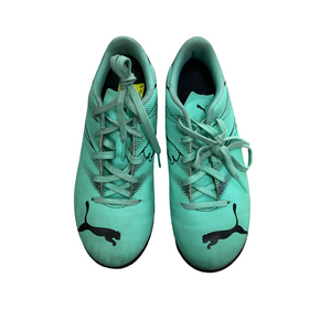 Used Puma Soccer Turf Shoes Teal Junior 04 11613-S000164750
