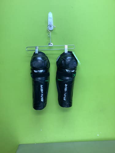 Used Bauer X Junior Shin Guards Black 11" 11686-S000044813
