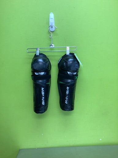 Used Bauer X Junior Shin Guards Black 11" 11686-S000044813