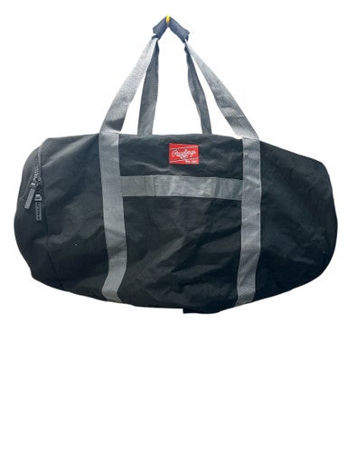 Used Rawlings THROWBACK XL DUFFLE BAG BB/SB Player Carry Bag Black 11835-S000196888