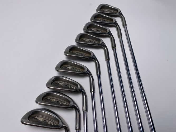 Ping Eye 2 + Iron Set 3-PW+SW Black Dot ZZ - Lite Stiff Steel Mens RH