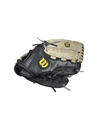 Used Wilson BLK/GRY GLOVE BB/SB Glove RH Throw Black 11 1/2" 11862-S000090127