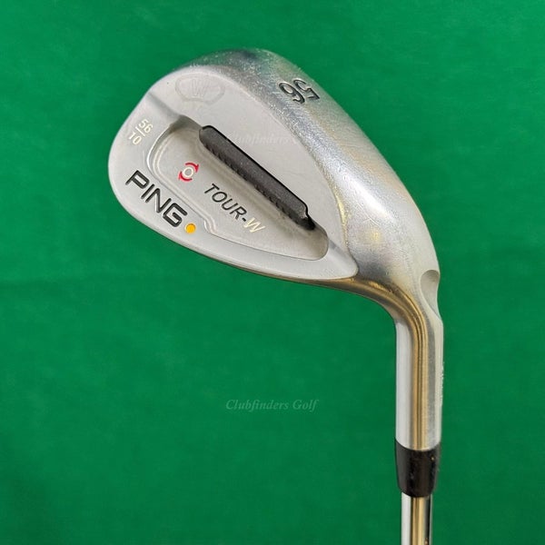 Ping Tour-W Yellow Dot 56-10 56 Sand Wedge Factory Stepped Steel Wedge Flex