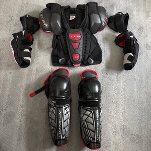 Youth Ice Hockey Chest Pad, Elbow Pads, & Chin Pads (3 In 1)