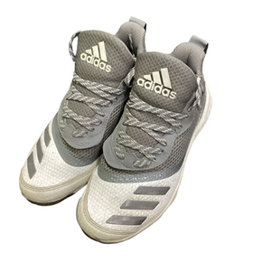 Used Adidas BB/SB Cleats Grey And White Junior 04.5 11613-S000165411