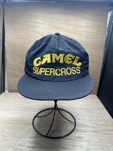 Vintage Rare Camel Supercross Dirtbike team Nylon cigarette promo snapback