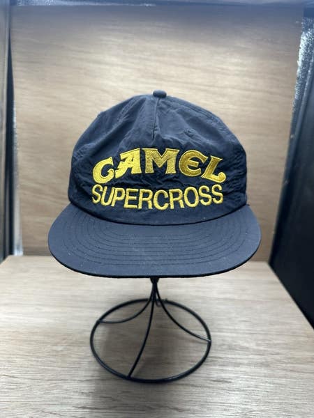 camel cigarettes bucket hat Vintage Rare Camel Supercross Dirtbike team Nylon cigarette promo snapback | SidelineSwap