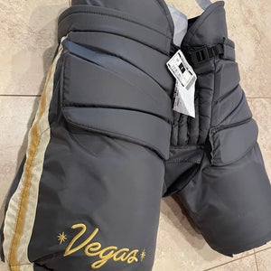New CCM MHPG14C Pro Stock Hockey Goalie Pants VGK Winter Classic Vegas Large