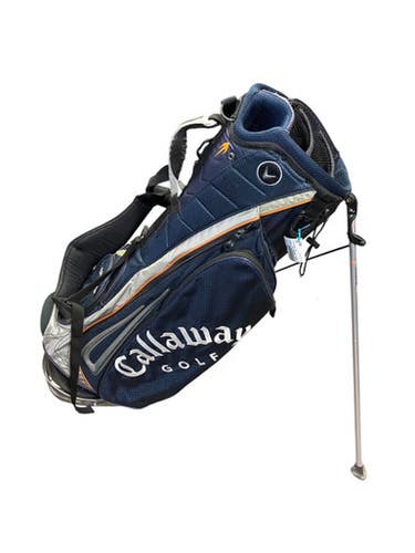 Used Callaway WARBIRD HOT Mens Stand Bag Navy Blue 11706-S000360121