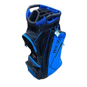 Used Callaway REVA Mens Cart Bag Black And Royal Blue 11706-S000360070