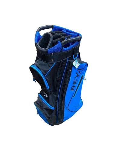 Used Callaway REVA Mens Cart Bag Black And Royal Blue 11706-S000360070
