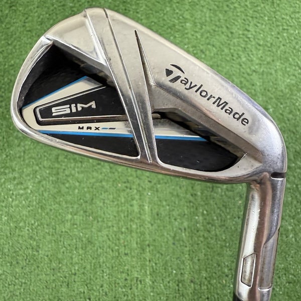 TaylorMade Sim Max 7 Iron Stiff Flex Steel KBS Max 85 Right Handed 37