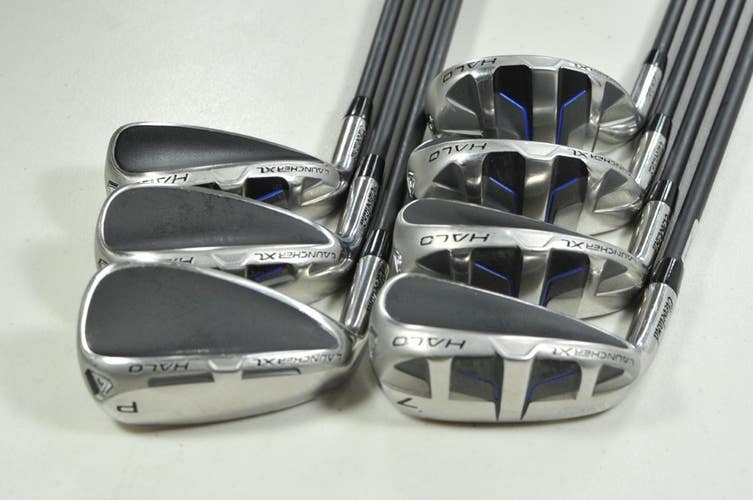LEFT HANDED Cleveland Launcher XL Halo 4-PW Iron Set Senior Flex Graphite 200914