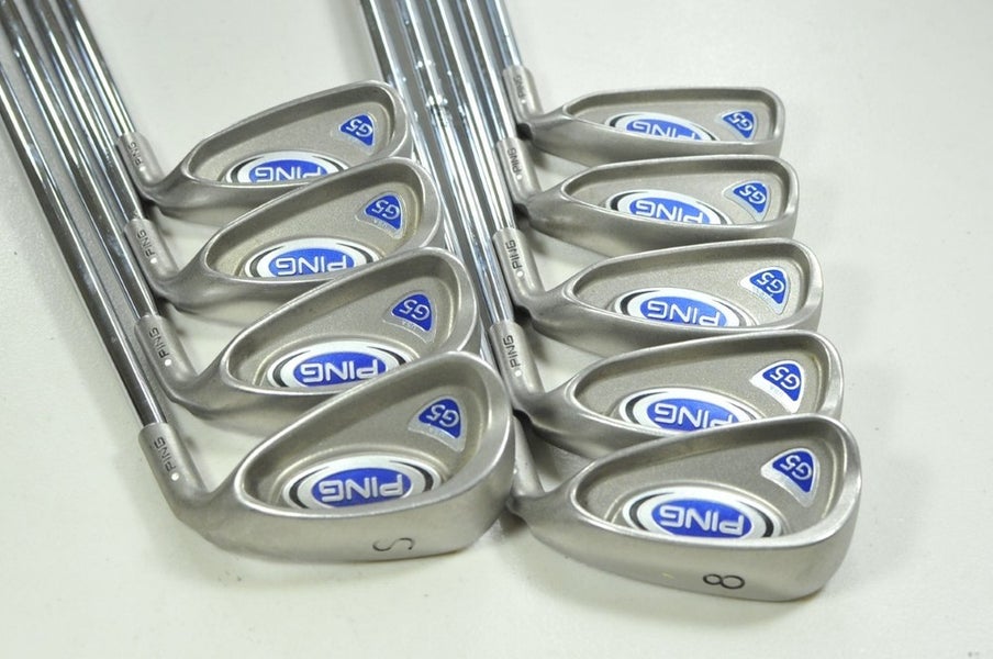Ping G5 4-W,UW,SW Iron Set Regular Flex White Dot Right CS-Lite Steel # 200541