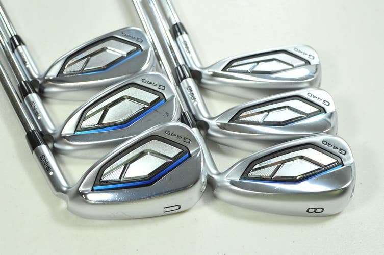 Ping G440 6-W,UW Iron Set Stiff Flex White Dot Right DG MID S300 Steel # 200587