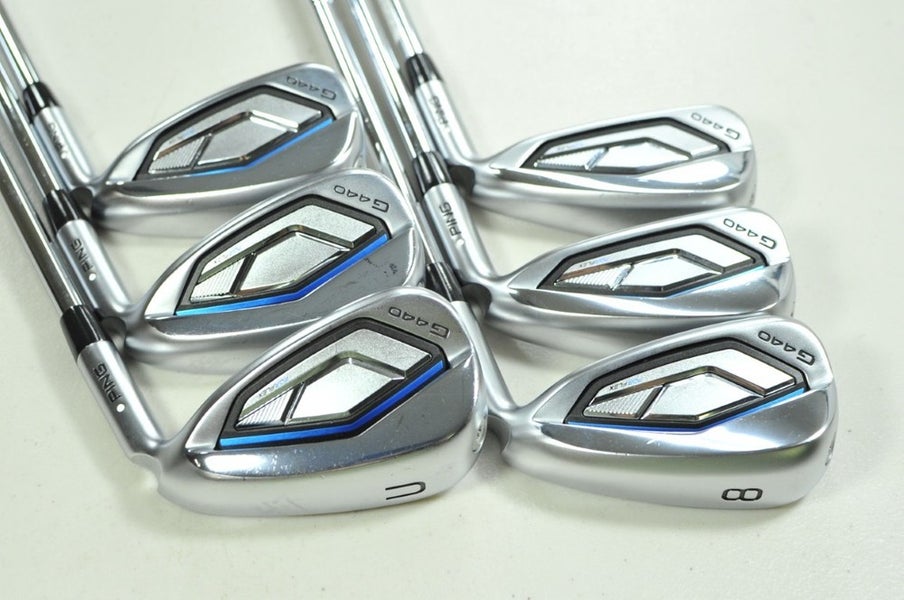 Ping G440 6-W,UW Iron Set Stiff Flex White Dot Right DG MID S300 Steel # 200587