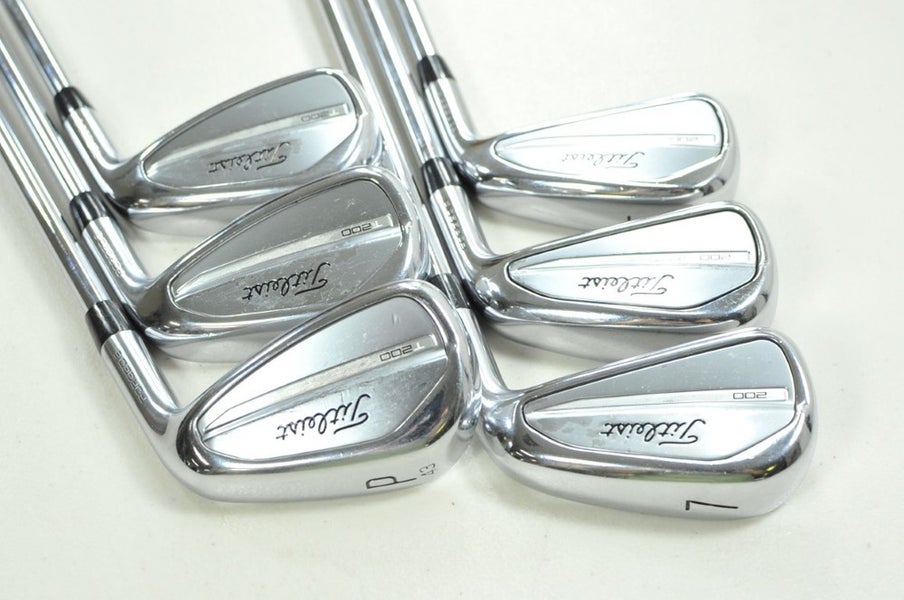Titleist T200 2023 5-PW Iron Set Stiff Flex Right AMT Black S300 Steel # 200755