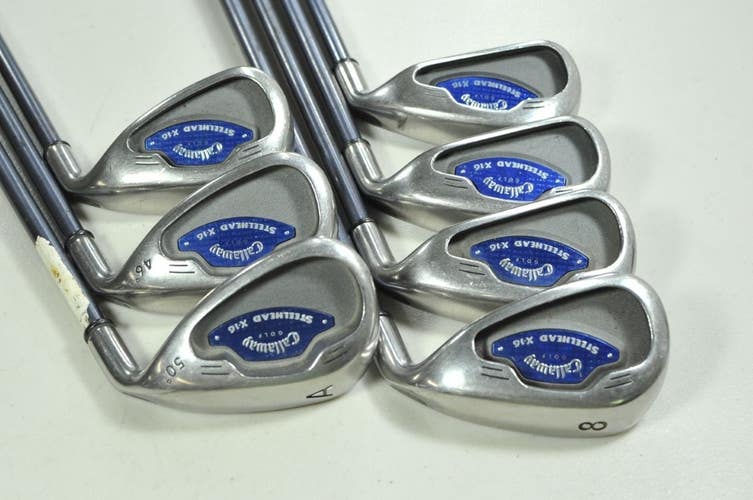 Callaway Steelhead X-16 5-PW,AW Iron Set Senior Light Flex RH Graphite # 200466