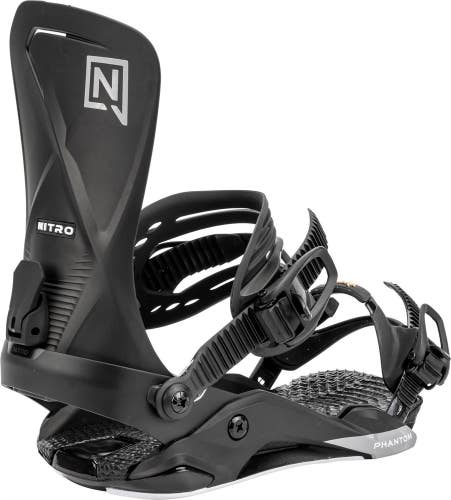 Nitro Phantom Snowboard Bindings Men's Medium (US 7-10.5) Ultra Black New 2025
