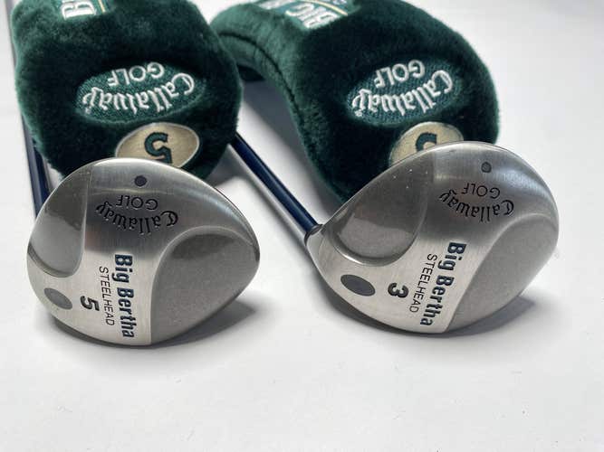 Callaway Steelhead 3 & 5 Fairway Wood Set 15* 18* Ladies Gems 99 Ladies RH HC