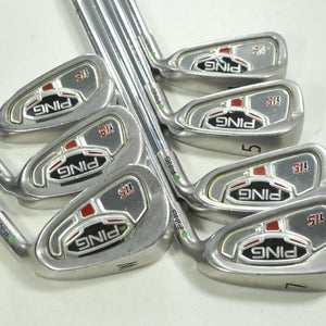 Ping i15 4-W Iron Set Stiff Flex Green Dot Right AWT Steel # 199935