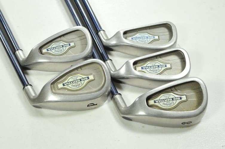 Callaway Big Bertha X-12 5-6,8-PW Iron Set Firm Flex Right Graphite # 198613