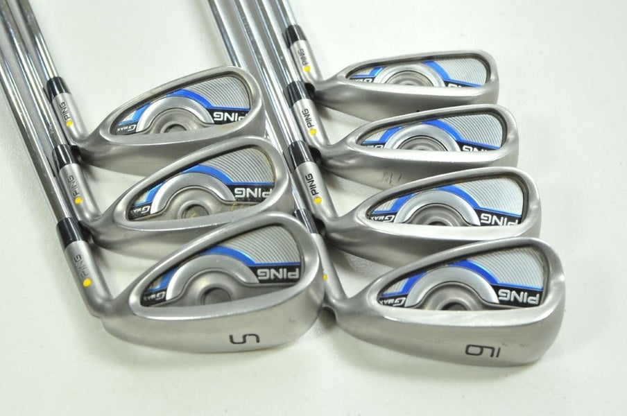 Ping GMax 6-W,SW Iron Set Regular Flex Yellow Dot Right AWT 2.0 Steel # 200915