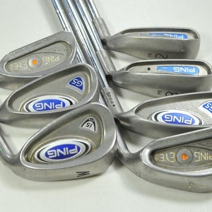 Ping G2/G5/Eye2/i5 2,3,5,7,8,9,W Iron Set Stiff Flex Right Steel  # 200151