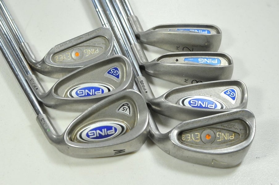 Ping G2/G5/Eye2/i5 2,3,5,7,8,9,W Iron Set Stiff Flex Right Steel  # 200151