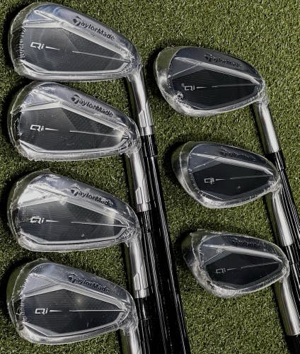 TaylorMade Qi Iron Set 5-PW, AW Graphite Fujikura Ventus TR 7S Stiff Flex NEW