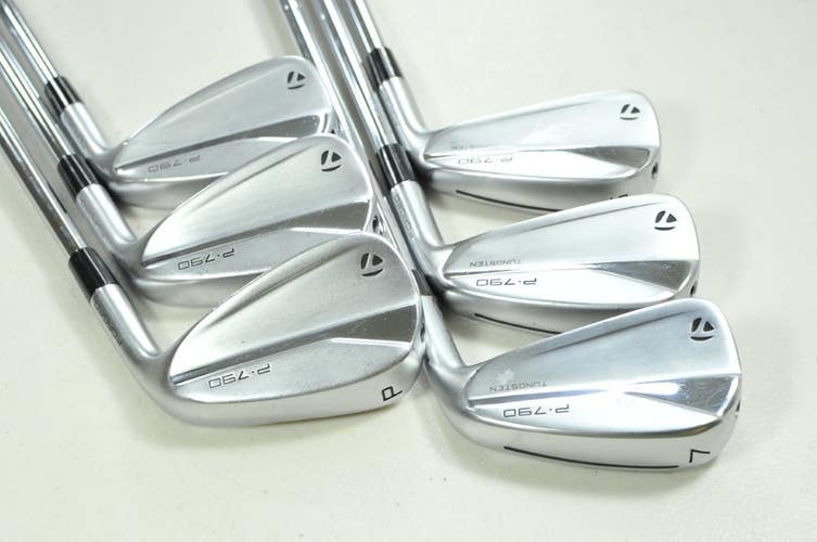 TaylorMade P790 2021 5-PW Iron Set Stiff Flex Right KBS Tour Steel # 200896
