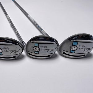Adams Blue Wood Set 3 5 7 | 15* 18* 21* Aldila SlimTech 45g Ladies RH