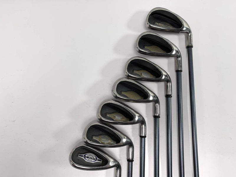 Callaway Big Bertha 2002 Iron Set 5-PW+GW RCH 65i Ladies Graphite Womens RH READ
