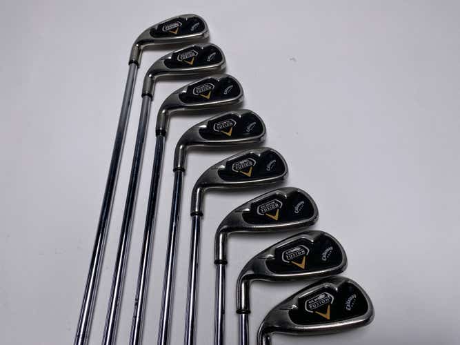 Callaway Big Bertha Fusion Iron Set 3-PW Rifle FCM 6.0 Stiff Steel Mens LH +1''