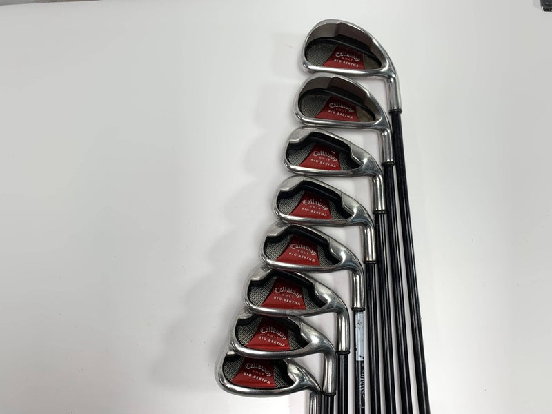 Callaway Big Bertha 2008 Iron Set 4-PW+GW 75g Regular Graphite Mens RH