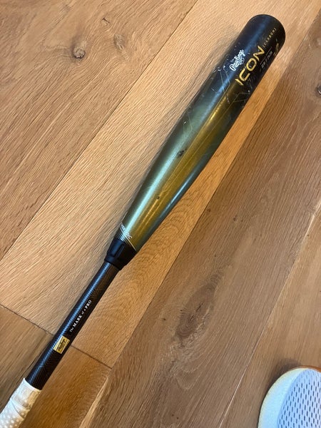 Rawlings Icon Composite BBCOR Certified Bat (-3) 30 oz 33" (Used)