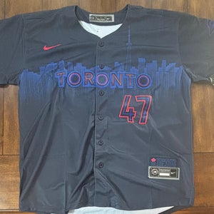 Toronto Blue Jays City Connect Addison Barger Jersey Adult Medium NWT.