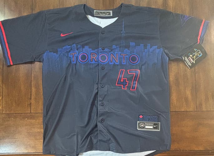Toronto Blue Jays City Connect Addison Barger Jersey Adult Medium NWT.