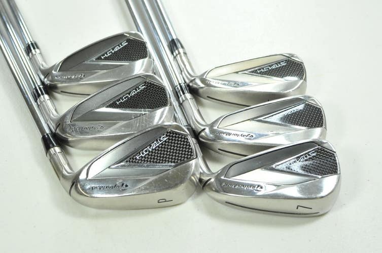 TaylorMade Stealth 5-PW Iron Set Regular Flex Right KBS MAX MT Steel # 200617