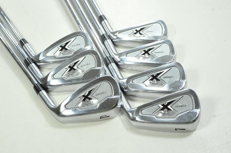 Callaway X Forged 2007 4-PW Iron Set Stiff RH Rifle Flighted 6.0 Steel # 200751